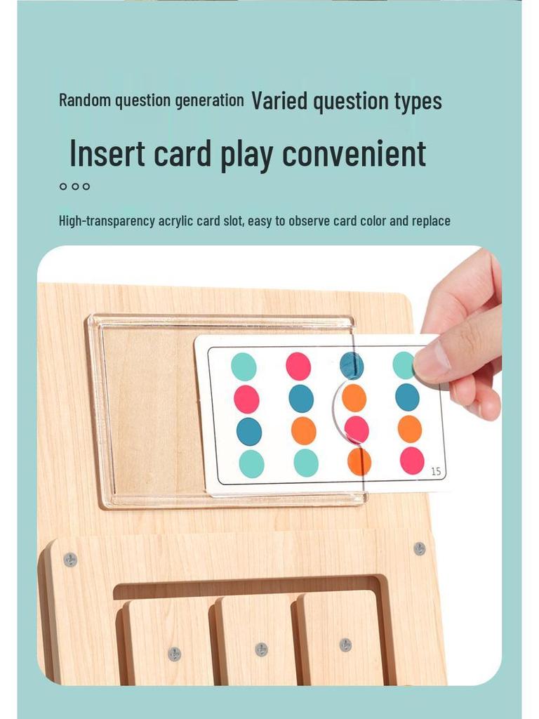 Four-Color Animal Memory Chess: Early Childhood Logical Thinking Wooden Board Game