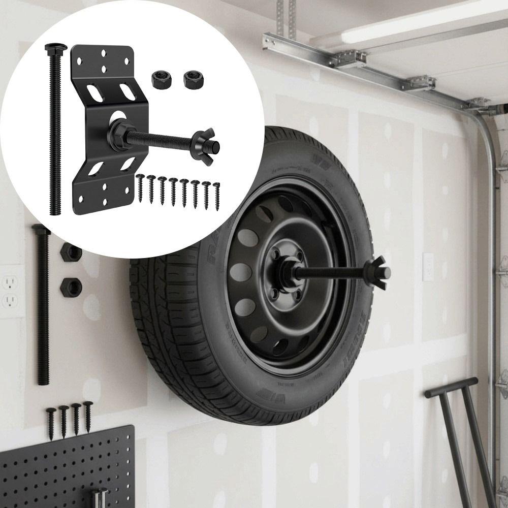 Upgraded Design Wall Mount Spare Tire Bracket Spare Tire Mounting Bracket  For Garage
