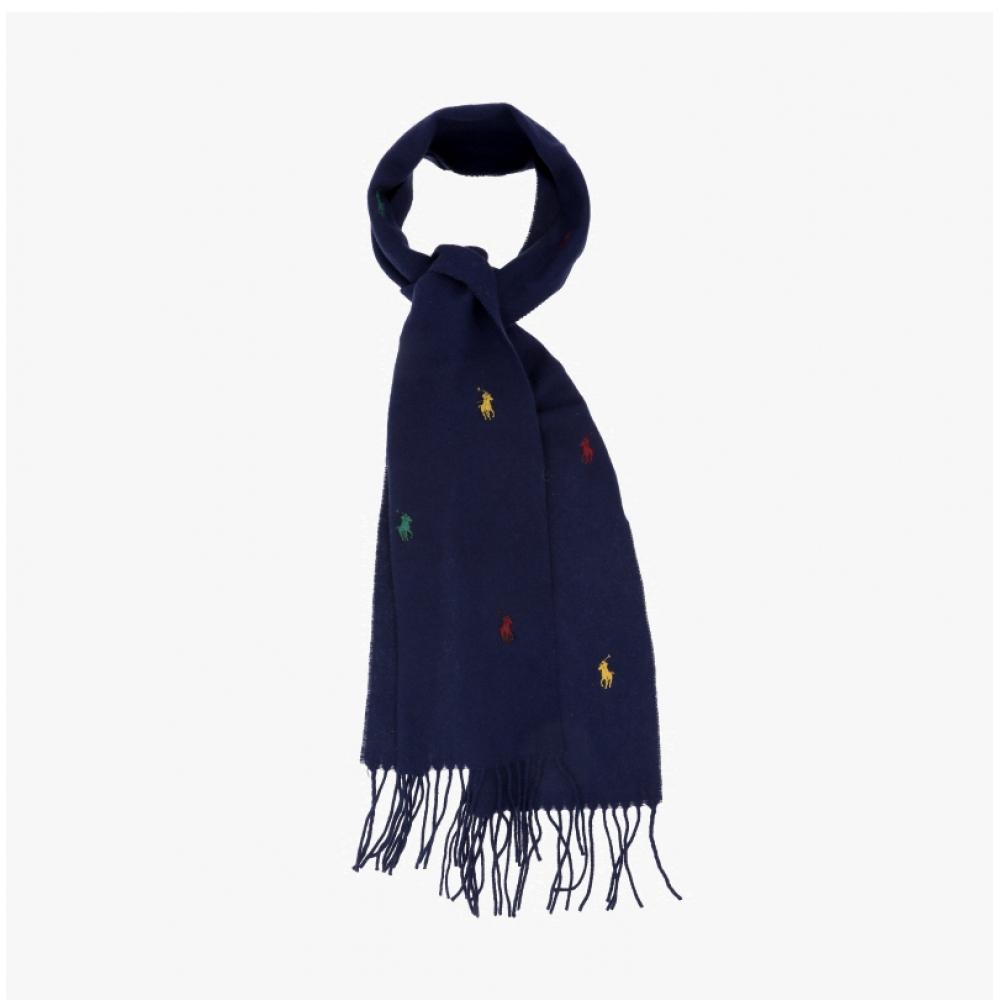 Polo Ralph Lauren Шарф с бахромой и вышивкой пони Pc1315 410