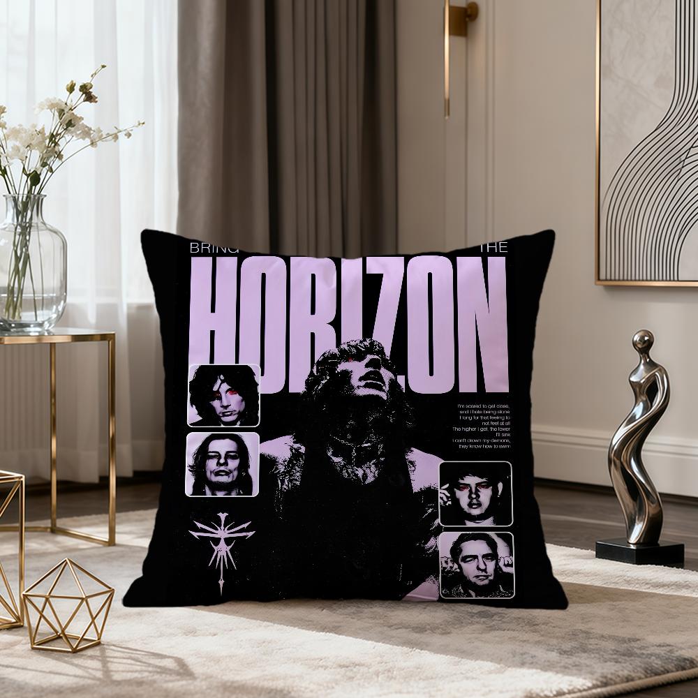 band Bring Me the hHorizon cushion cover soft Comfort Pillowcase for Sofa nap Living Room party Home pet Decor Pillowcover