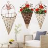 & Живой суккулент Контейнер для хранения Растение Садовое украшение Подвесная корзина Ротанговая корзина для цветов