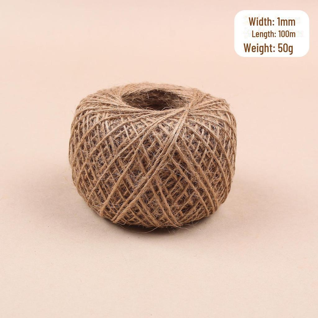 Thick Natural Hemp Rope for DIY, Decorative Binding, Gift Packaging & Cat Climbing
