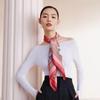 Wanshili 100% Mulberry Silk Double-Sided Square Scarf