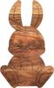 Bunny Shaped Wooden Serving Board, Wood Cutting Board for Kitchen, Wooden Charcuterie Boards, Sitting Bunny Serving Platter for Cheese and Food