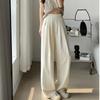 Women's Spring and Summer New Style Small High-waisted Ice Silk Wide-leg Yamamoto Pants