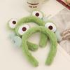 Lovely Frog Eyes Headbands Soft Plush Wrapped For Women Wash Face Makeup Elastic Hair Band Headwrap Hair Accessories