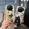 Чехол-обложка Full wrap для телефона Sharp Aquos R8 Pro/SH-51D/R8S Pro, задняя крышка, мультяшный, милый, ТПУ, отделение для карт, силиконовый, граффити