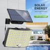 128/106 Solar Led Light Outdoor Waterproof with Motion Sensor Security Lighting Spotlights for Garden Path Garage Wall Lights