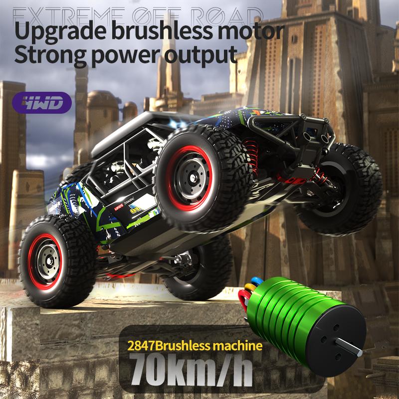 New 4WD RC Car 4x4 Off-road Drift Racing Car 50/70KM/h Super Brushless High Speed Radio Waterproof Truck Remote Control Toy for Kids Boys Racing