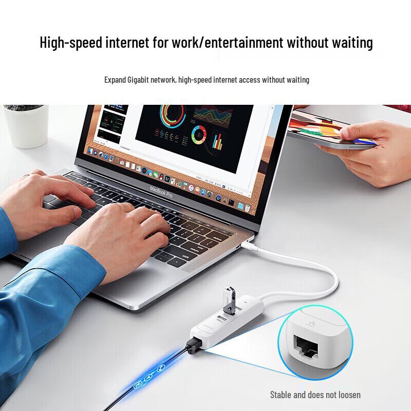 UGREEN USB-C & USB 3.0 Gigabit Ethernet Hub (CN version)
