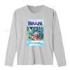 Retro Vintage Cult Movie Brazil Classic Poster Print Casual T Shirt vintage Washed Versatile fashion Top For Everyday Wear
