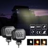 Led Headlight Square Waterproof Practical Portable Universal For Car Truck Atv Car Supplies Spotlight 3.5inch Durable Fog Light