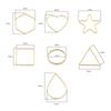 2Pcs Copper Geometry Accessories Platting 14K Gold Color For Jewelry Making DIY Earring Charm Decoration