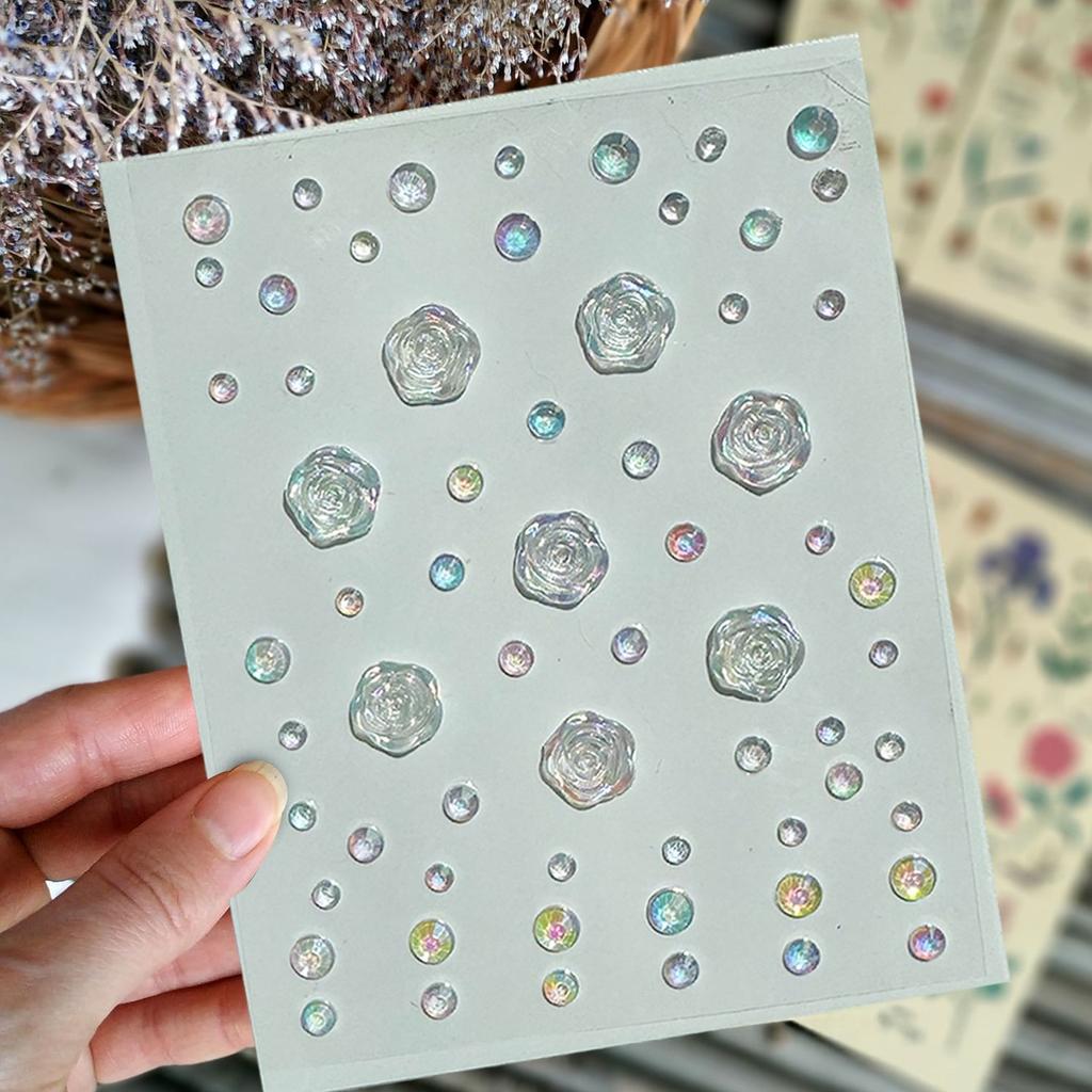 Rhinestones Temporary Diamond Gems Sticker Crystal Tattoo Adhesive Festival Party Eyes Face Body Makeup Nail Art Decor Sticker