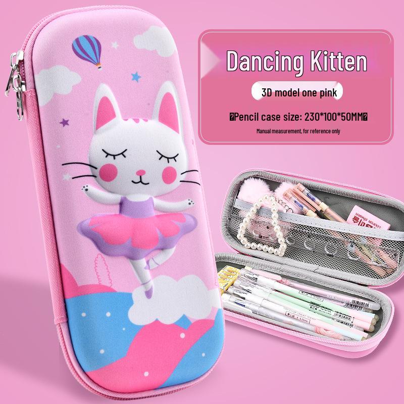 3D мультяшный пенал из ЭВА в корейском стиле для учеников начальной школы - Большой вместимости для мальчиков и девочек