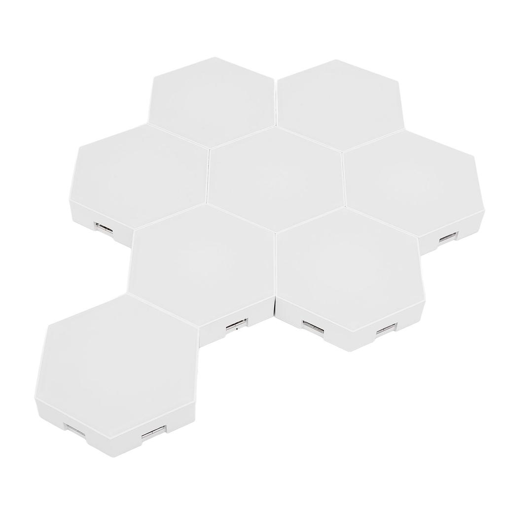 8 Наборов Шестиугольных Световых Панелей с Голосовым Управлением, Пикап, Синхронизация с Музыкой, RGB Шестиугольный Светодиодный Свет с Bluetooth Приложением и Пультом Дистанционного Управления