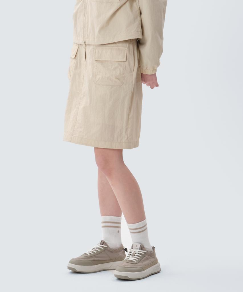 SNOWPEAK APPAREL Миди-юбка Twillon (S25Swtsk21) Кремовый цвет