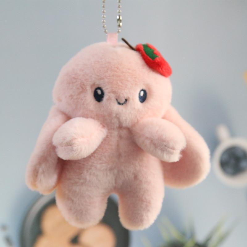 Easter Cute Bunny Plush Keychain for Backpack Mini Soft Rabbit Doll Keychain Purse Charm Pendant Key Ring Gift for Women Girls
