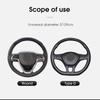 1PC Car Steering Wheel Cover Breathable Anti Slip Steering Covers Suitable 38cm Auto Decoration Carbon Fiber