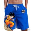 Горячая Распродажа Dragon Ball Goku Символ Кандзи Аниме Принт Пляжные Шорты Повседневные Свободные Семейные Совпадающие Наряды Летние Быстросохнущие