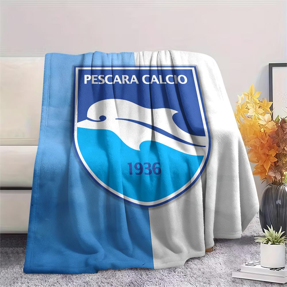 1PC Delfino Pescara 1936 Print Flannel Blanket, High quality All Seasons, Home Decor, Warmth and Comfort, Perfect for Christmas Gifts