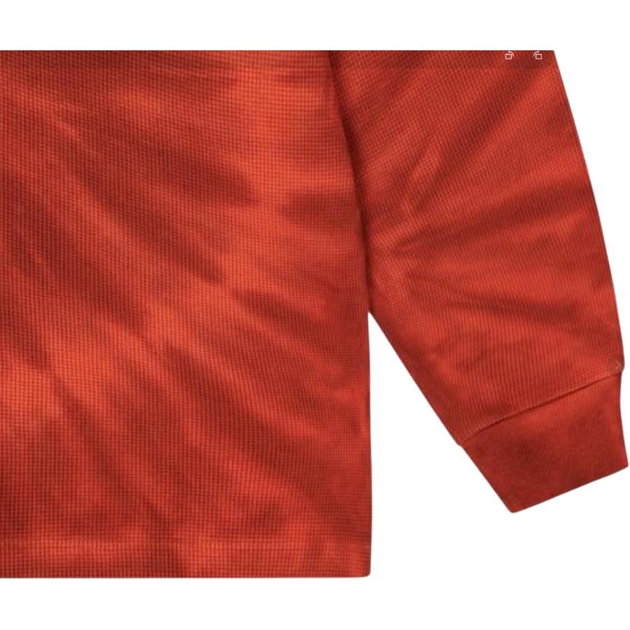 Palace Вафельные лонгсливы Tie-Dye выгоревший оранжевый унисекс P27ES063