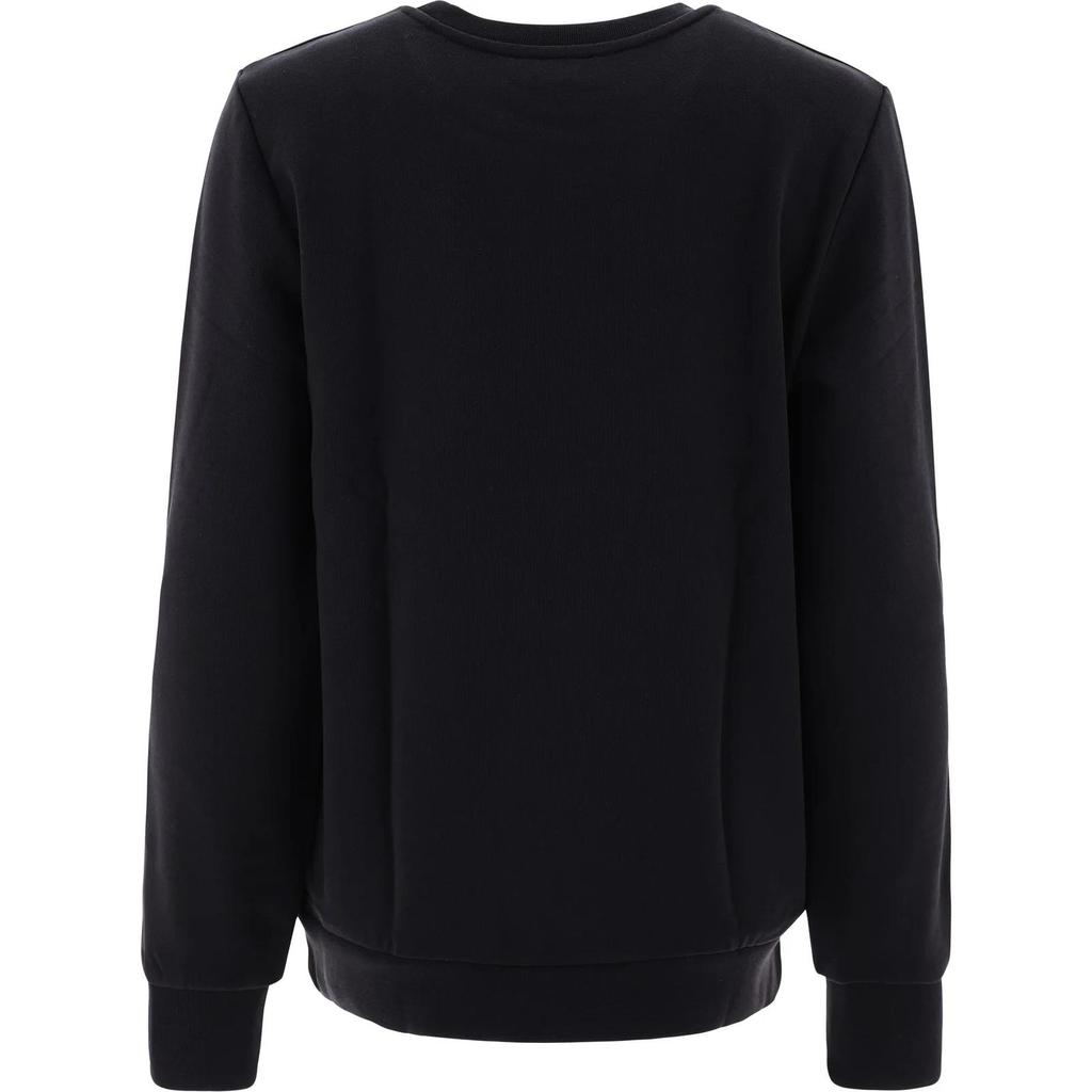 A.P.C. Crew Neck Logo Print Cotton Long Sleeve Sweatshirt Women sweatshirt Black COECQF27644-LZZ