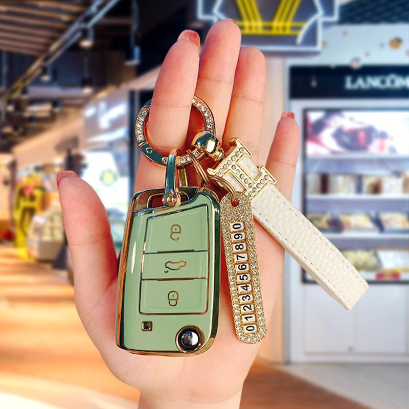 Volkswagen Key Case for Sagitar, Bora, Golf, T-Roc, Tiguan L, Passat, Lavida, Lamando