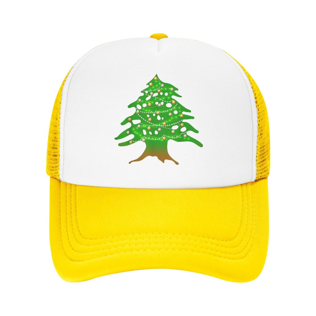 Christmas Lebanese Tree Lebanon Flag Mesh Baseball Caps Unisex Sport Sun Hat Hats Adjustable Summer Trucker Hats