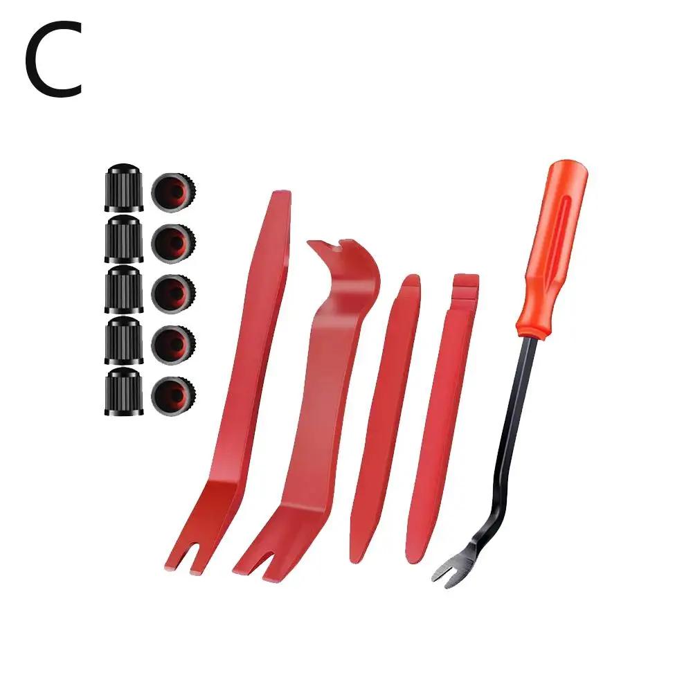 Портативный набор инструментов для снятия панелей автомобиля Съемник гвоздей Установщик радио Клипса Ремонт двери Снятие Отделка приборной панели Аудиоинструмент Рычаг Ручной C6C4