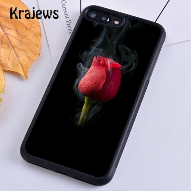 Мягкий чехол для телефона Krajews Burning Love Rose для iPhone 14 5 SE 6s 7 8 plus XR XS 11 12 13 pro max Samsung S21 S22ultra Plus