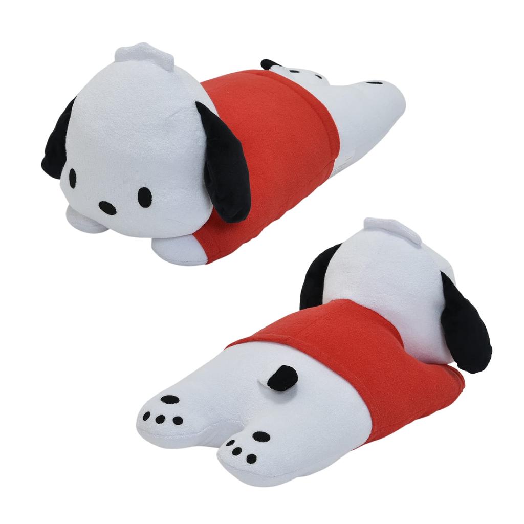 Подушка Nishikawa Pochacco Body Sanrio Пушистая LH62273071, Стирка, Персонаж, Ворс, 42x22 см, Белая,