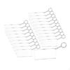 20 Pieces Rectangle Acrylic Keychains Blank Set Key Rings Handmade Gifts with Jump DIY