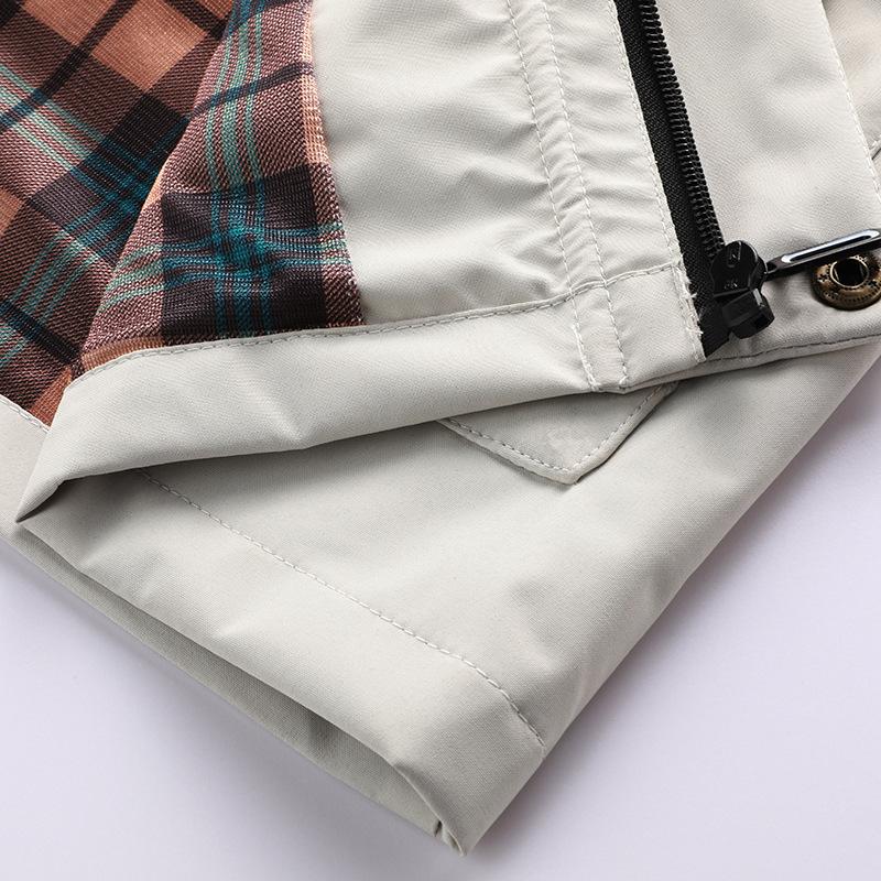 Hooded Jacket Men, In Spring and Autumn, Outdoor Windbreaker Jackets, Mid-length, Windproof, Warm Clothing