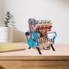 Yousheng Cylinder Car Engine Model Resin V8 Engine Model Handmade 4-Cylinder Car Engine Model Desktop Engine Block Ornament Gift for Car Enthusiasts