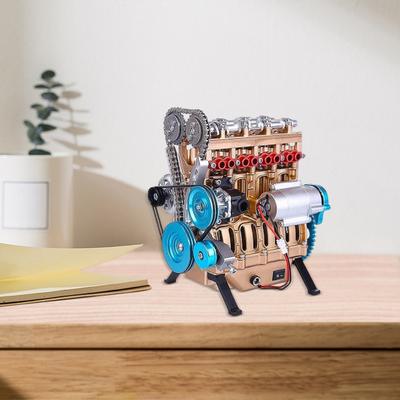 Yousheng Модель цилиндрового автомобильного двигателя из смолы V8 Модель двигателя ручной работы 4-цилиндровая модель автомобильного двигателя Настольное украшение в виде блока двигателя Подарок для автолюбителей