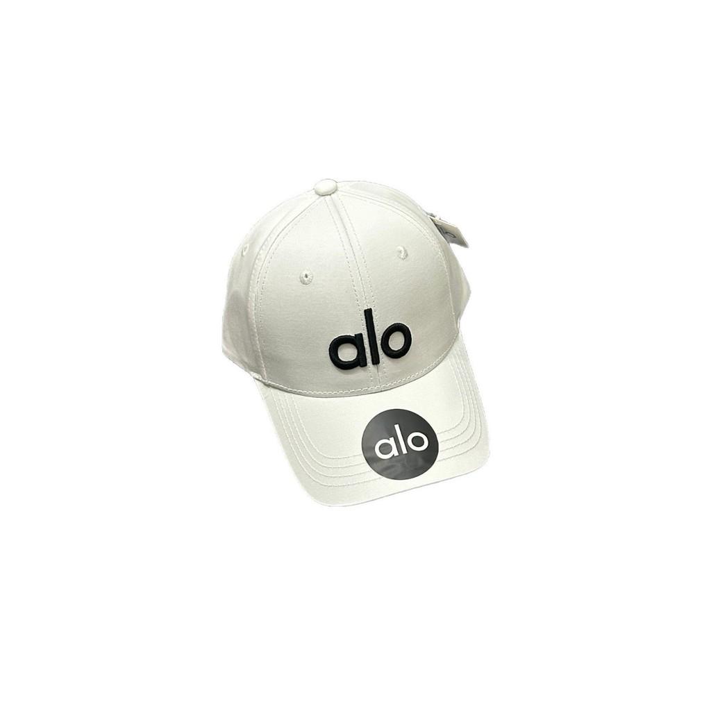 Бейсболка с вышивкой Alo Letter для женщин, смесовая хлопковая, козырек от солнца, повседневный летний модный аксессуар