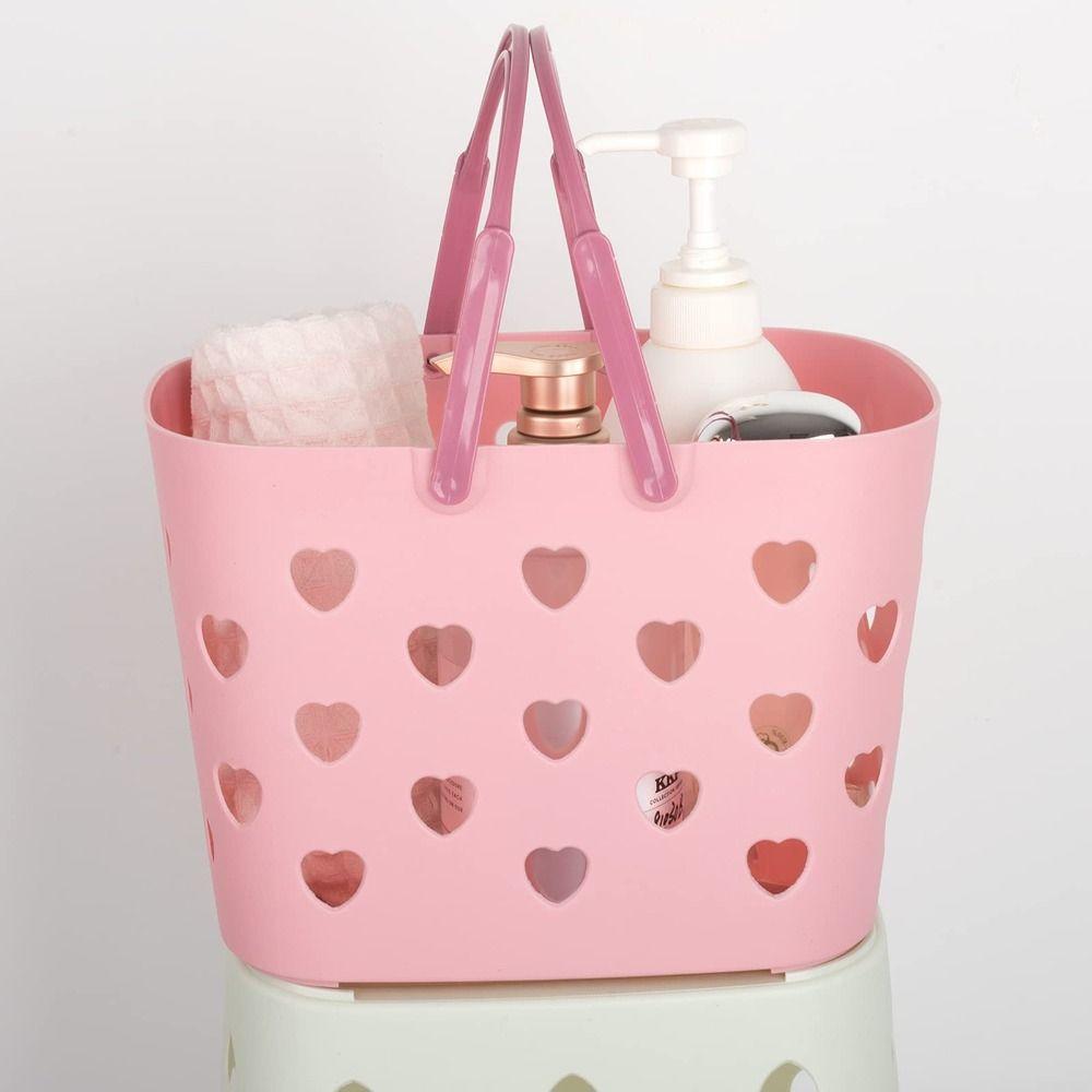 with Handles Shower Basket Large Capacity Drainage Toiletry Basket New College Dorm Organizer