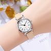 Stainless Steel Quartz Watch PU Leather Strap Ladies Wristwatches Fashion Women Watch  Gifts