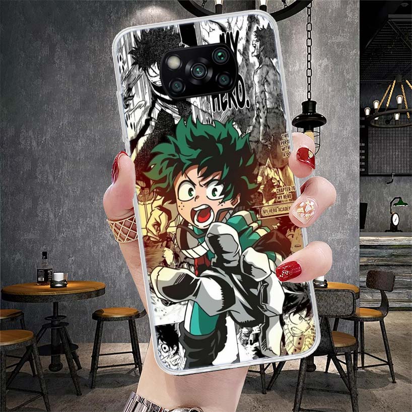 Чехол для телефона My Hero MHA Deku для Xiaomi Redmi 15C 15 13C 13 Poco X5 X6 X7 F7 Ultra M7 12C 12 10 10C 9C 9A 9T 9 Fundas Poco X3 X4
