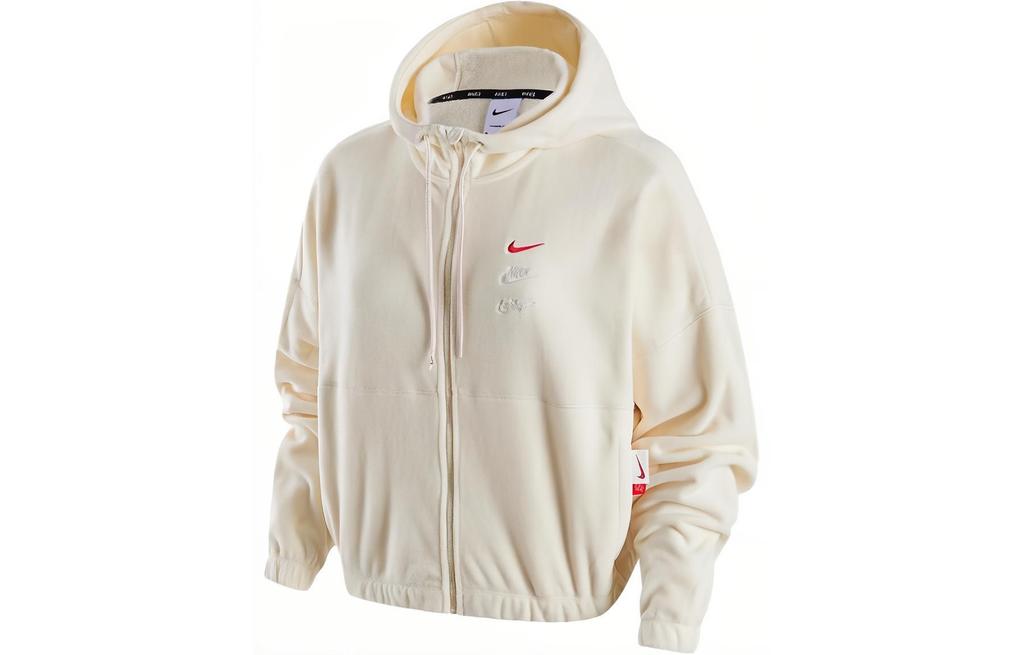 Nike Толстовка женская свитшот Коллекция Нового года 'Летающий Дракон' Цвет: Кокосовое молоко FZ6387-113