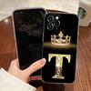 Буквы M L E T K J I U Прозрачный чехол для Apple iPhone 18 17 16 15 14 13 12 11 Pro Max 16 Plus 16E 17Air 17Pro Чехол для телефона Funda
