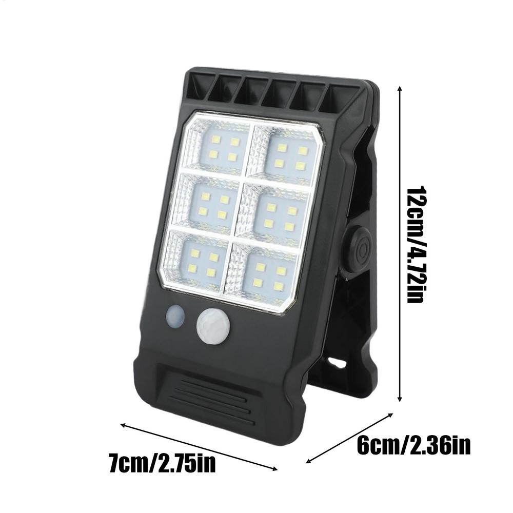 Clip On Solar Lights Outdoor Waterproof Smart Sensor Deck Lights 3 Modes Lamp Decoration For Umbrella Garden Yard Fence Gate