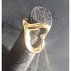 Used K18 Open Heart 18K Gold Ring Size 6-7