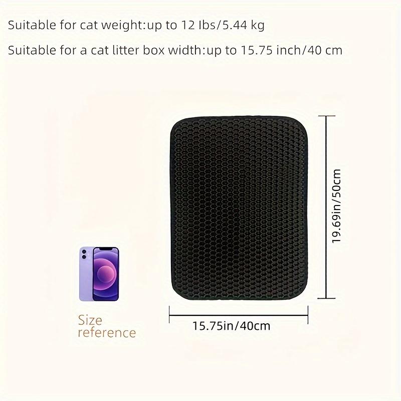 [Waterproof Cat Litter Mat] Odor Control, Waterproof Cat Litter Mat | Beautiful Honeycomb Cat Litter Box Catcher Pad, Double Layer, Urine Waterproof
