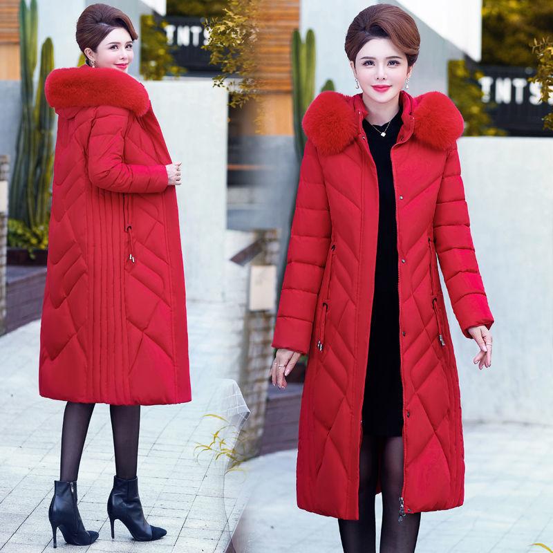 Женская утепленная парка большого размера на молнии с подкладкой из хлопкового пуха, свободного покроя, с капюшоном