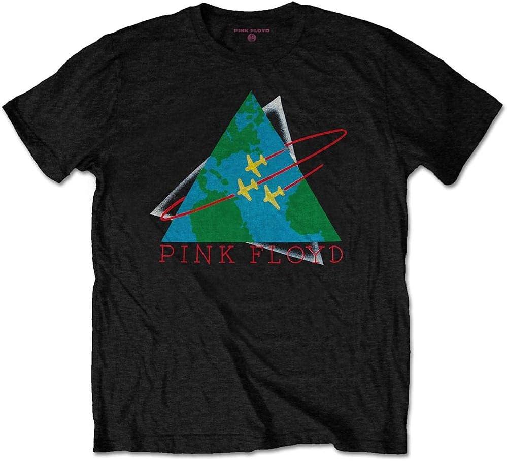 Футболка Pink Floyd Dark Side Of The Moon Самолеты Логотип группы Официальная Черная Размер XXL