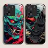 Закаленное Стекло Чехол для Телефона для Motorola Moto G85 G84 G75 G55 Edge 50 Fusion 40 Neo 30 Pro Чехол Япония Призрак Самурай Узор