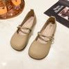 Evening Breeze Gentle Soft Sole Mary Jane Single Shoes  Summer New Retro Shallow Mouth Versatile Lazy Bean Shoes