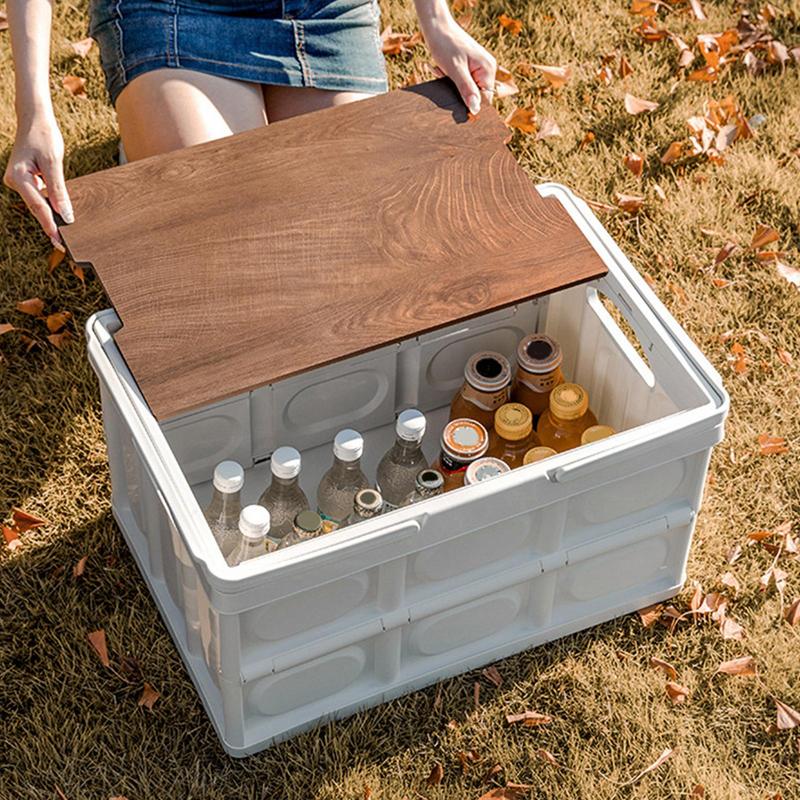 Открытый кемпинг складной ящик для хранения ящик многоцелевой ящик для хранения для кухни кемпинга патио и автомобиля складной портативный ящик для хранения